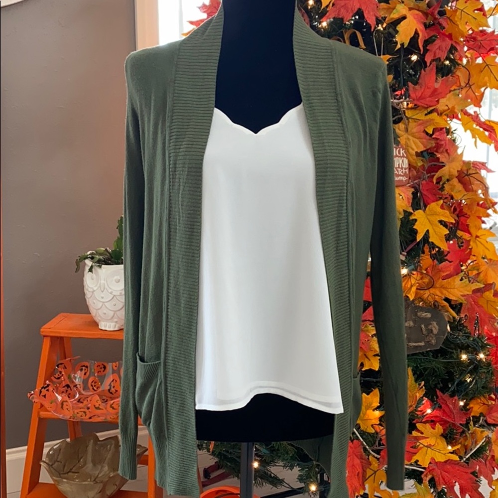 Size small Olive Cardigan